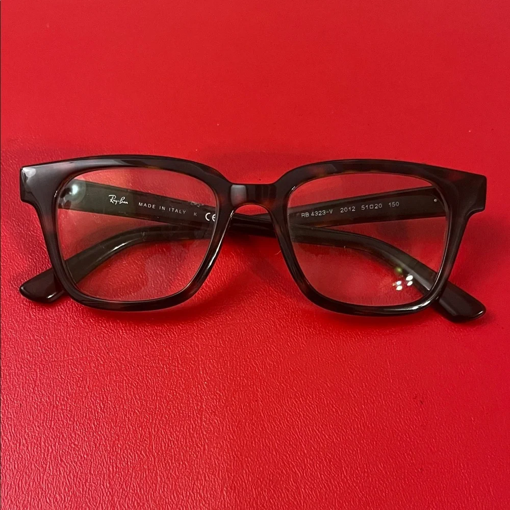 Ray-Ban RB4323V tortoise Dark Brown Square Eyeglasses only